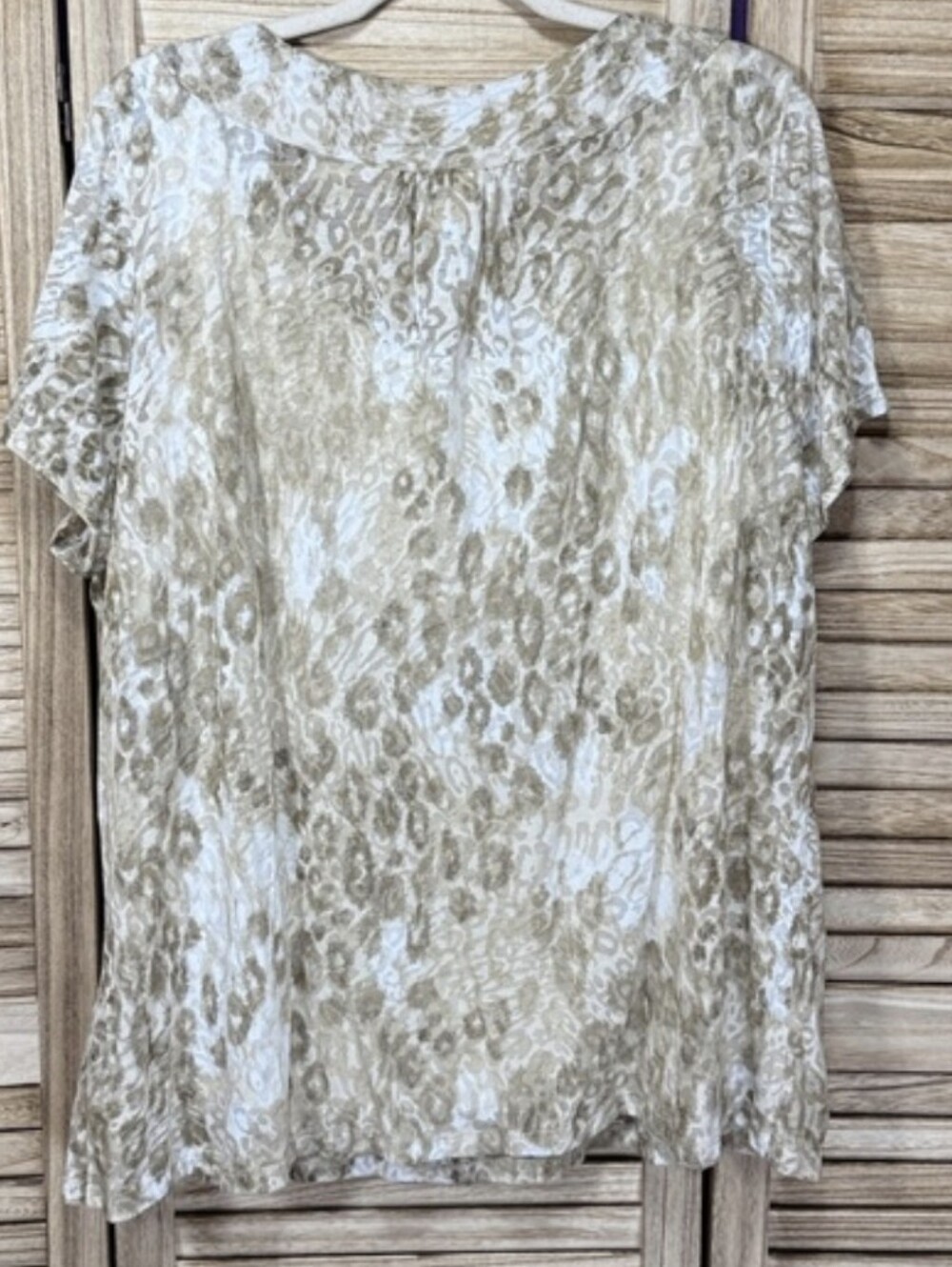 Ruby Rd Beaded V-Neck Short Sleeve Top - Picture 10 of 10